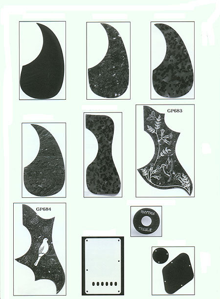 SCRATCHPLATE TEARDROP STYLE TORTOISESHELL