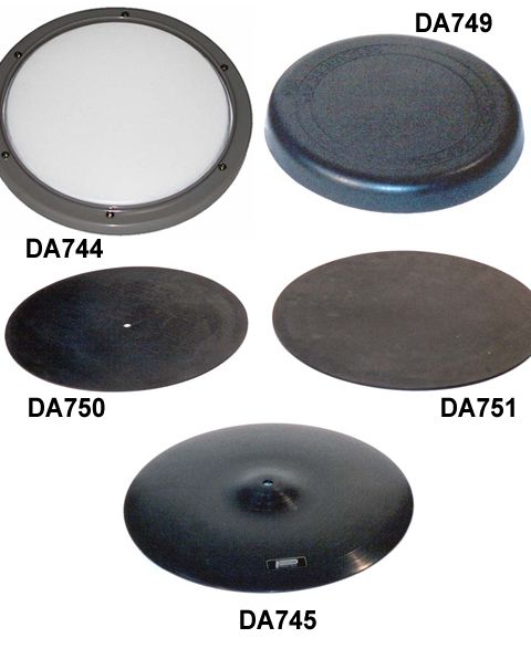 14-16 INCH CYMBAL RUBBER PAD 1/2 MOON SHAPED