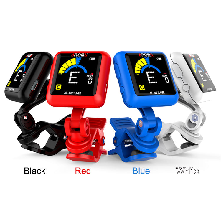 Aroma Rechargeable Chromatic Clip-on Tuner Black [AT102BK]