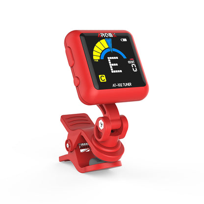 Aroma Rechargeable Chromatic Clip-on Tuner Red [AT102RD]