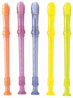 SOPRANO RECORDER 3 PCE TRANS YELLOW W/BAG & ROD