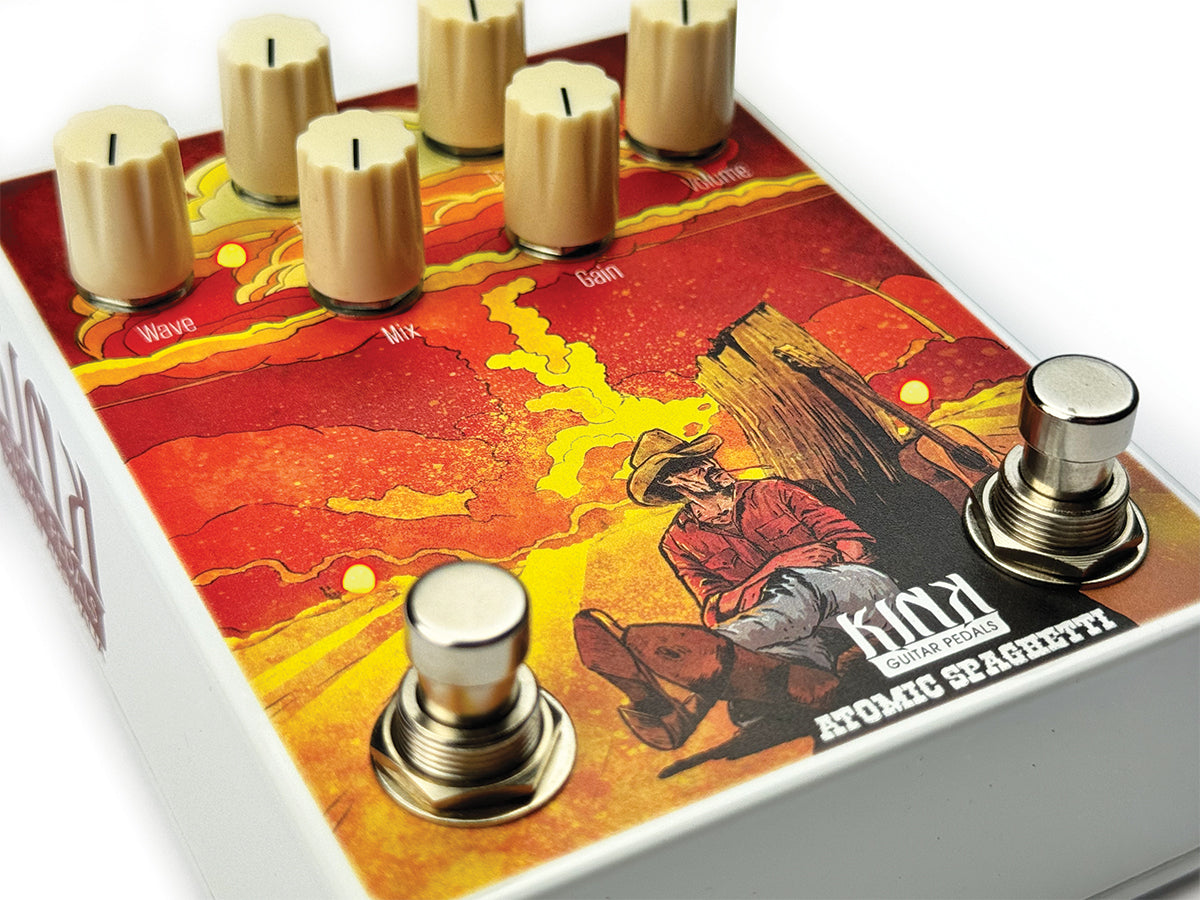 Kink Atomic Spaghetti Overdrive Tremolo pedal based on the Zen Drive