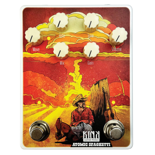 Kink Atomic Spaghetti Overdrive Tremolo pedal based on the Zen Drive