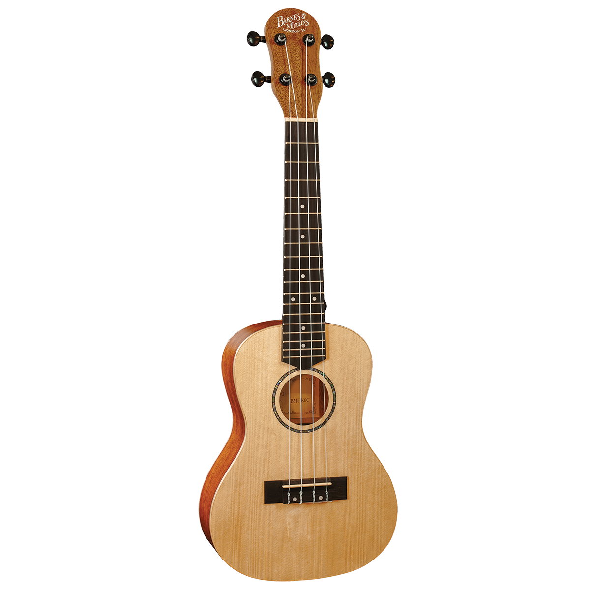 Barnes & Mullins BMUK6C Solid Top Concert Spruce/Mahogany Ukulele