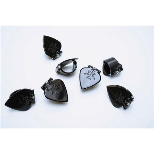 Black Mountain Spring Loaded Thumb Pick Black Jazz Tip