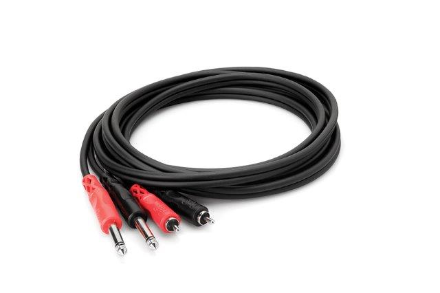 03 MTR DUAL AUDIO CABLE RCA TO 1/4 INCH