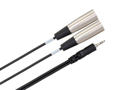 HOSA 3.5mm TRS To Dual XLR Stereo Breakout Adapter Cable | CYX403M
