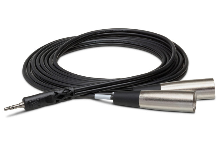 HOSA 3.5mm TRS To Dual XLR Stereo Breakout Adapter Cable | CYX403M