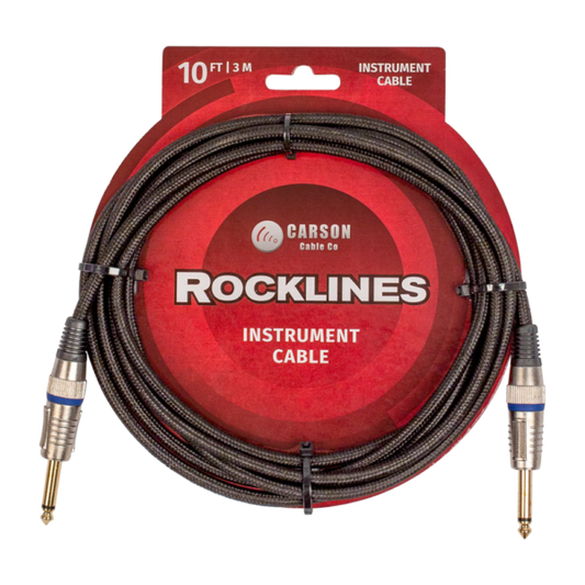 010 FT GTR CABLE BRAIDED BLACK STRAIGHT JACKS NO