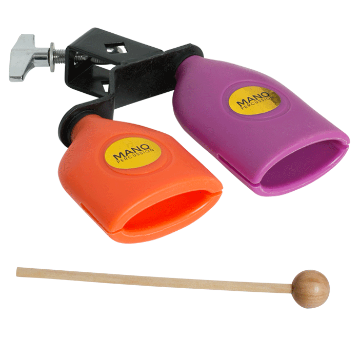 GIG BLOCK SAMBA BELL DBL W/MOUNT YELLOW/PURPLE