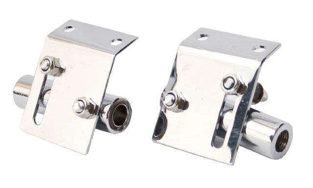 MARCHING DRUM BRACKET PAIR CHROME TILT ADJUST