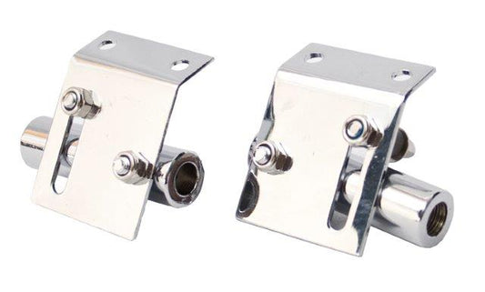 MARCHING DRUM BRACKET PAIR CHROME TILT ADJUST