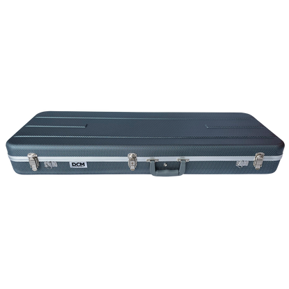 DCM EC2C ABS / Fibre Deluxe Electric Guitar Case Dark Silver Lining