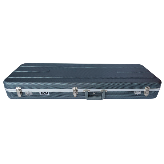 DCM EC2C ABS / Fibre Deluxe Electric Guitar Case Dark Silver Lining