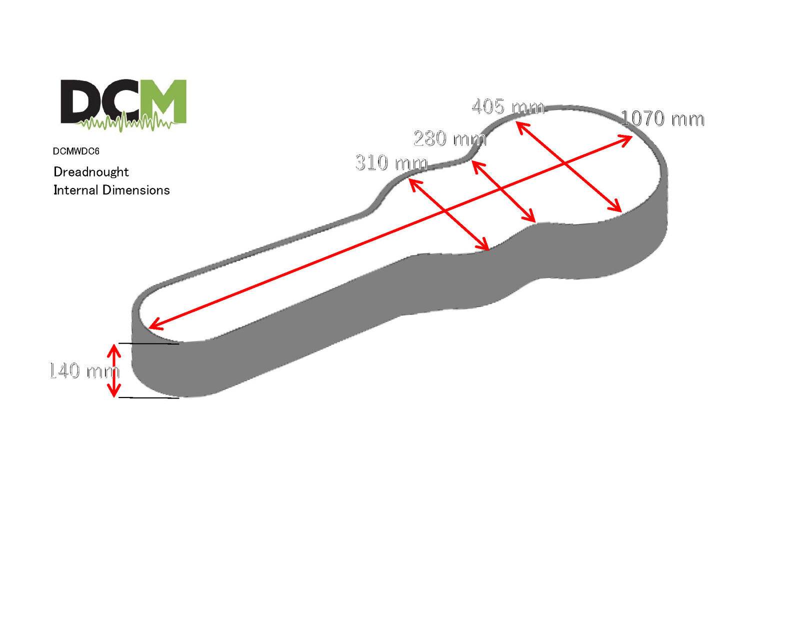 DCM Dreadnought 6-String Guitar Case [DCMWDC6]