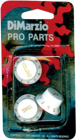 CONTROL KNOB SET SC STYLE WHITE