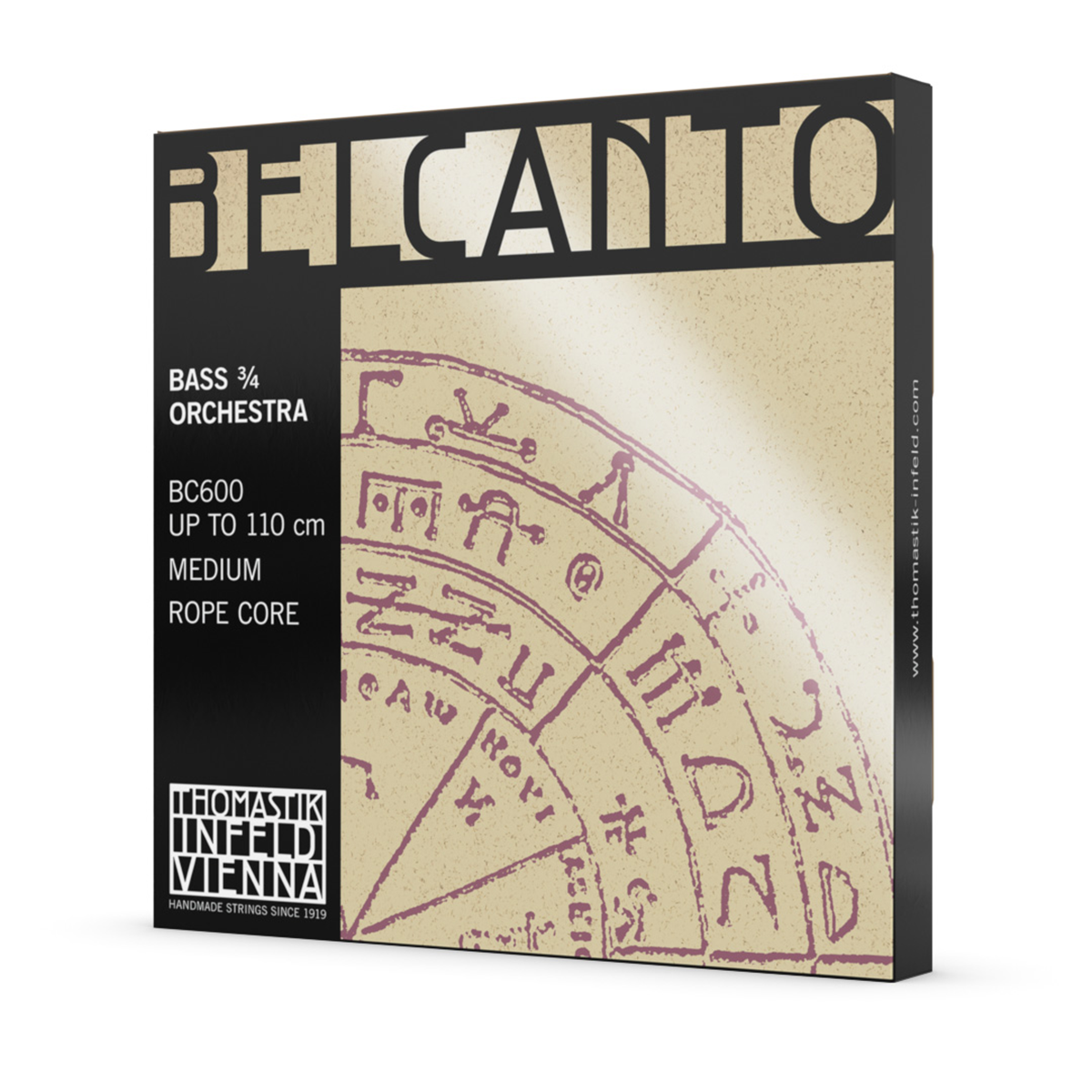 Thomastik BC600 Belcanto Bass Orchestra 3/4 String Set