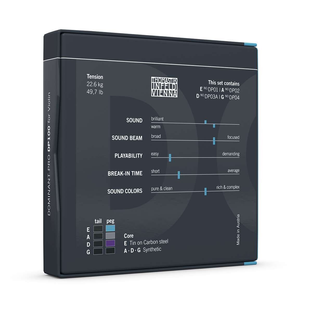Thomastik DP100 Dominant Pro Violin String Set 4/4