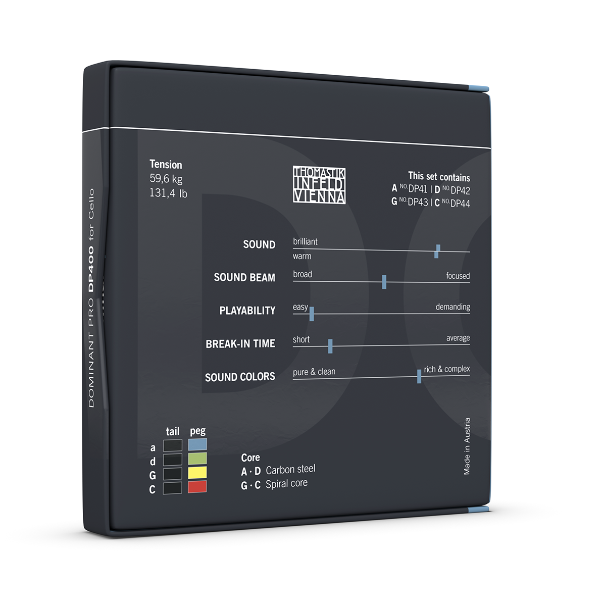 Thomastik DP400 Dominant Pro Cello String Set 4/4