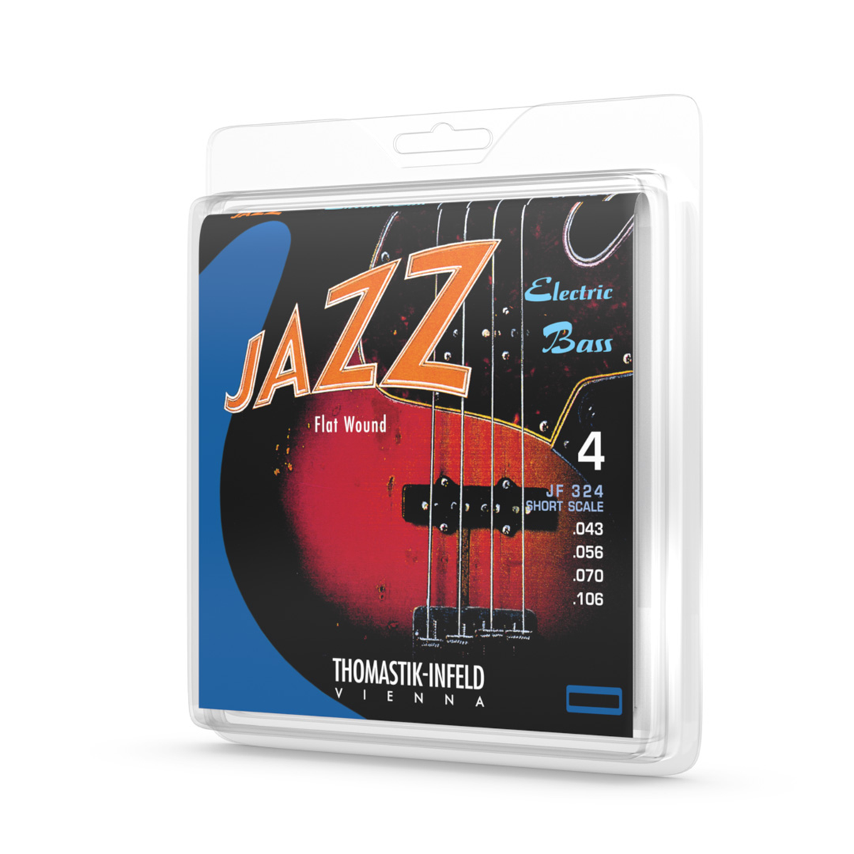 Thomastik JF324 Jazz Flatwound 43-106 Electric Bass String Set 32" Scale
