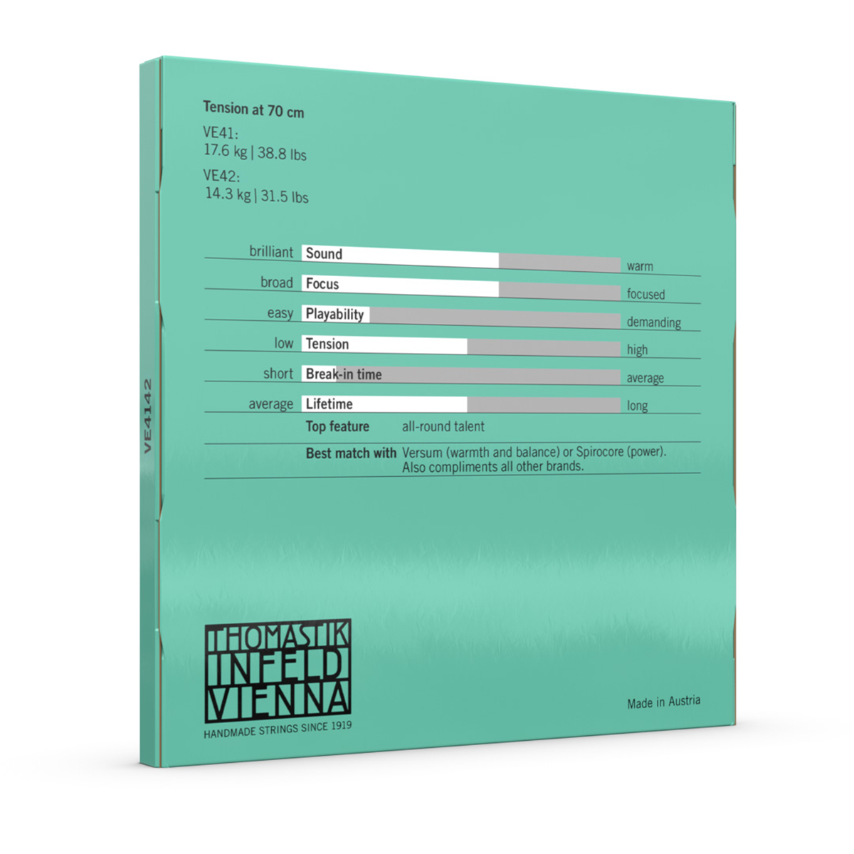 DTVE4142 Thomastik VES4142 Versum A / D Twin Pack