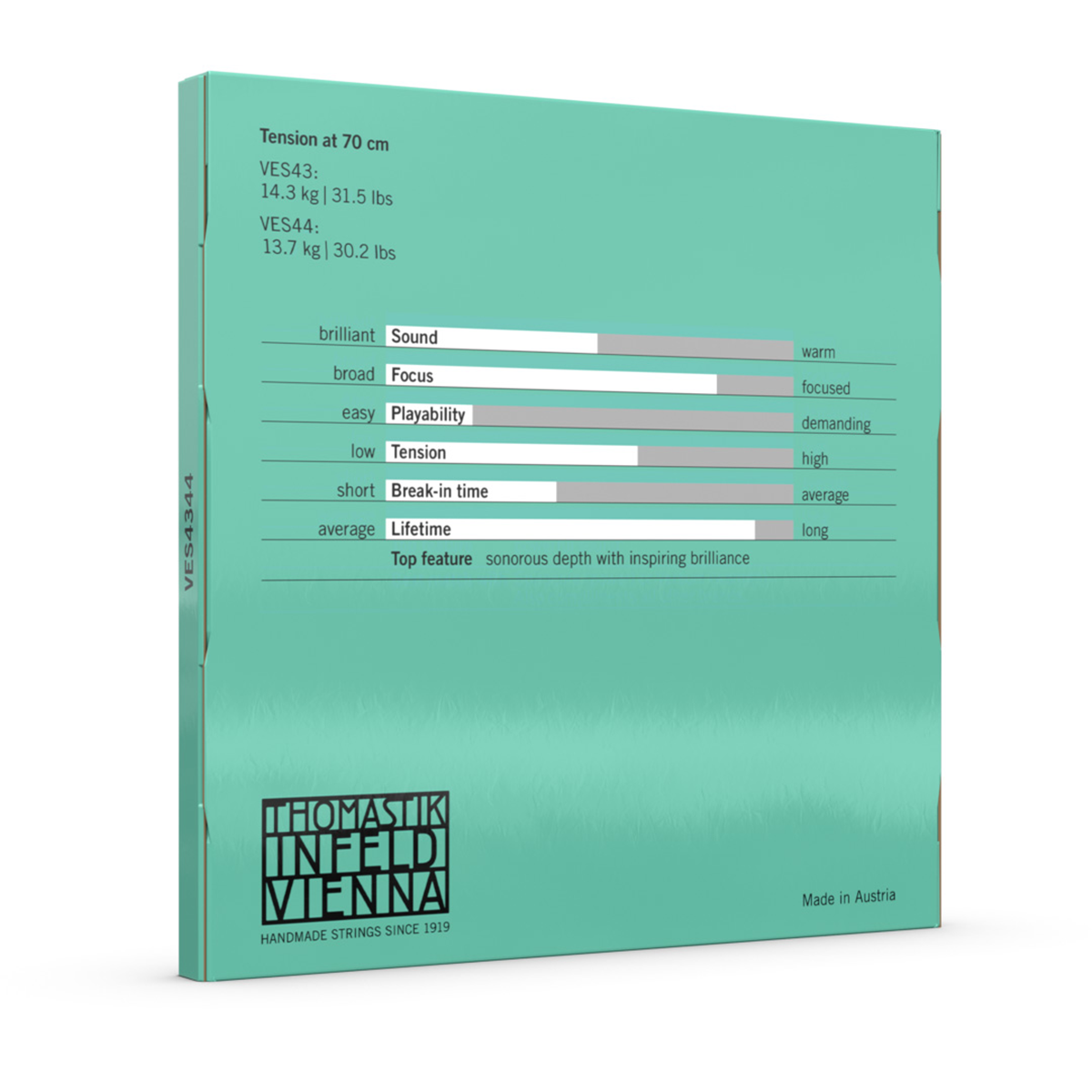 Thomastik VES4344 Versum Solo 'G' & 'C' Cello String Twin Pack