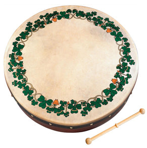 12 INCH BODHRAN PACK SHAMROCK W/BEATER & DVD