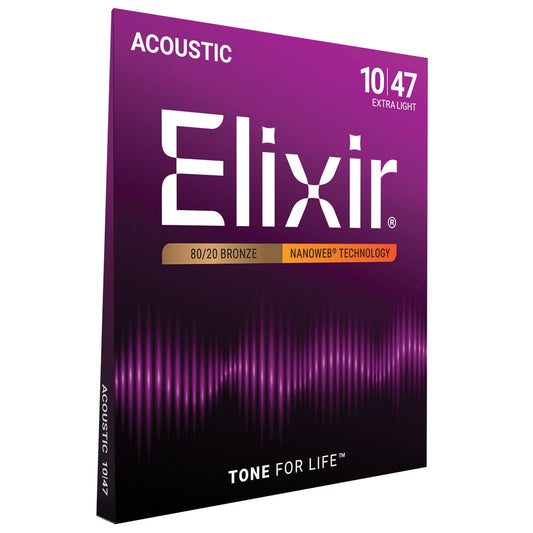 Elixir 11002 Nanoweb 80/20 Extra Light 10 - 47
