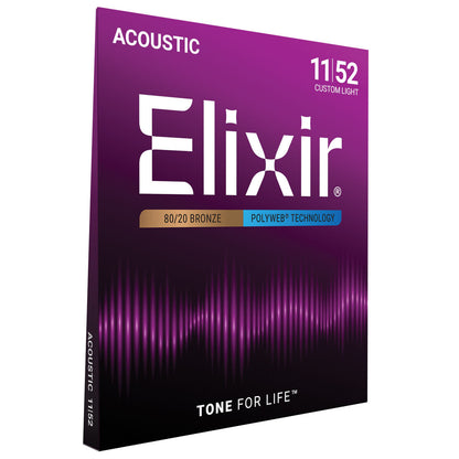 Elixir 11025 Polyweb 80/20   Custom Light 11-52