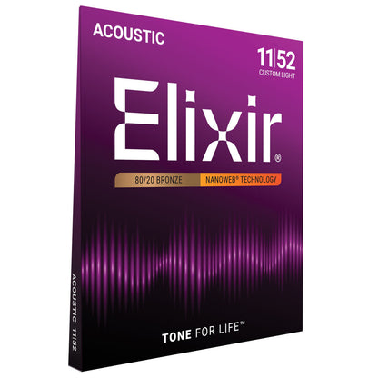 Elixir 11027 Nanoweb 80/20   Custom Light 11-52