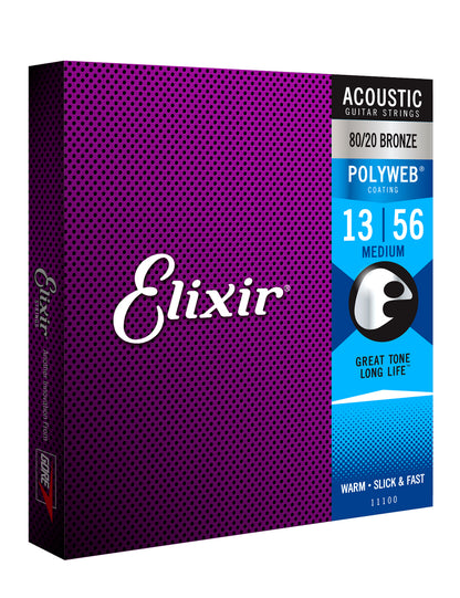 Elixir 11100 Polyweb 80/20   Medium 13-56