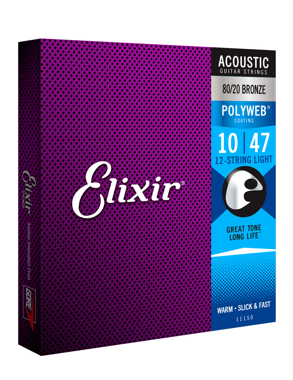 Elixir 11150 Polyweb 80/20   12 String Light 10-47