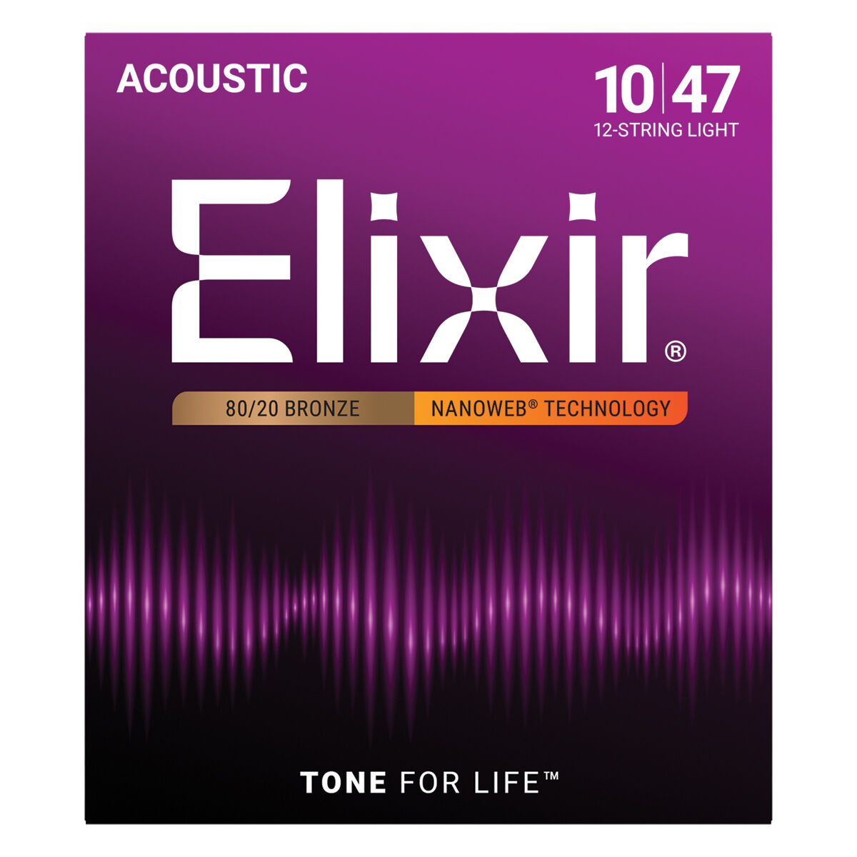 Elixir 11152 Nanoweb 80/20   12 String Light 10-47