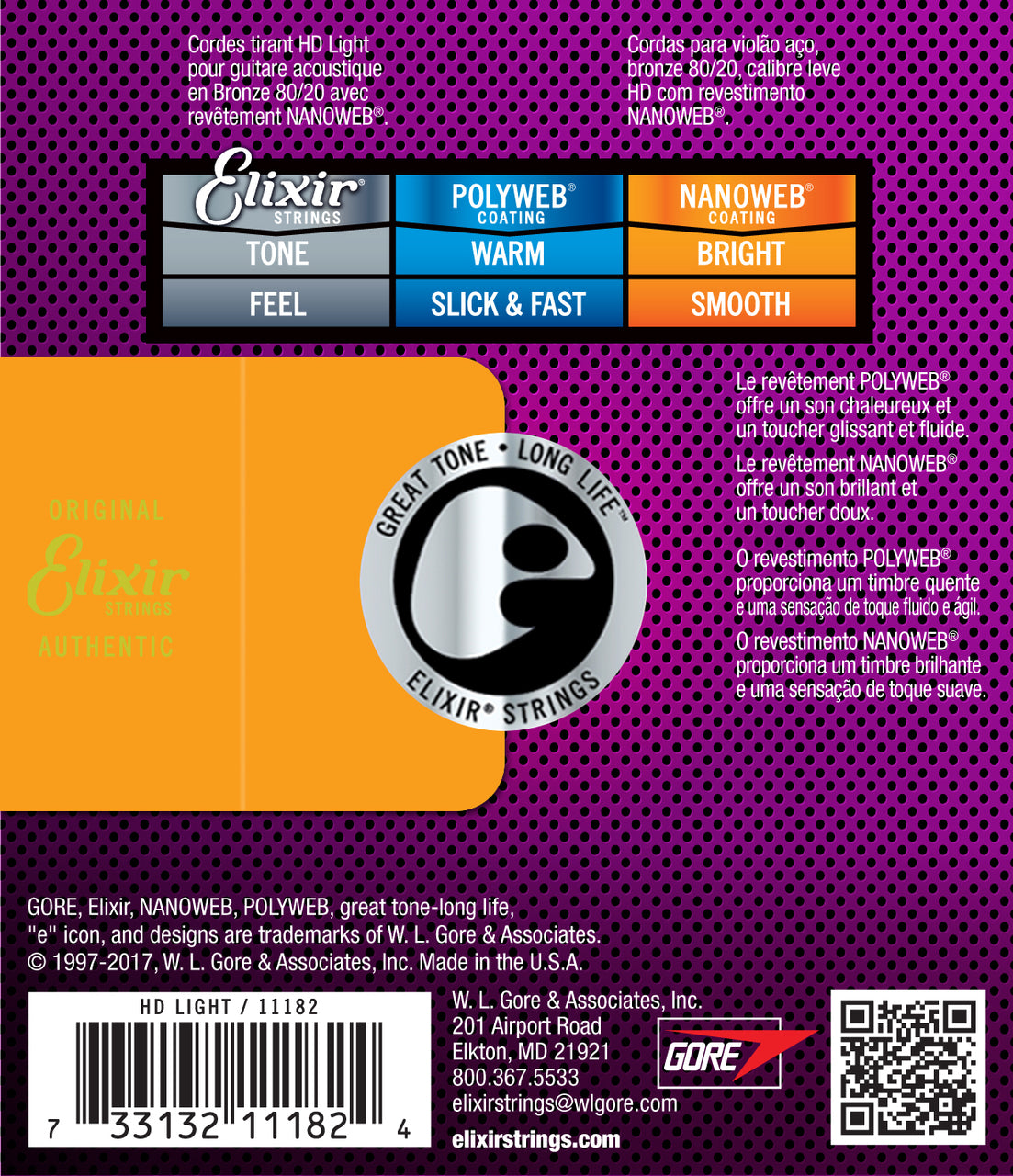 Elixir 11182 Nanoweb 80/20   HD Lite 13 - 53 Strings