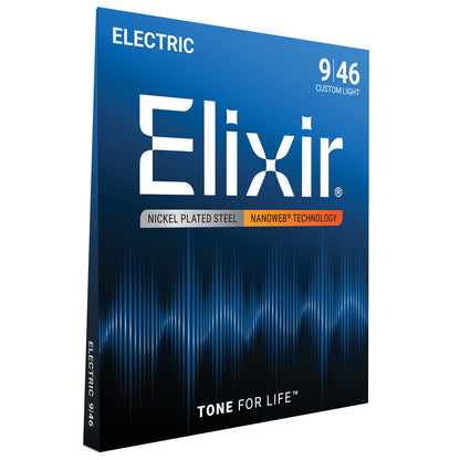 Elixir 12027 Nanoweb Electric  Custom Light 9-46
