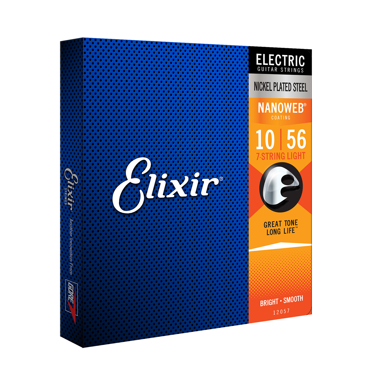 Elixir 12057 Nanoweb Electric 7 String Light 10-56