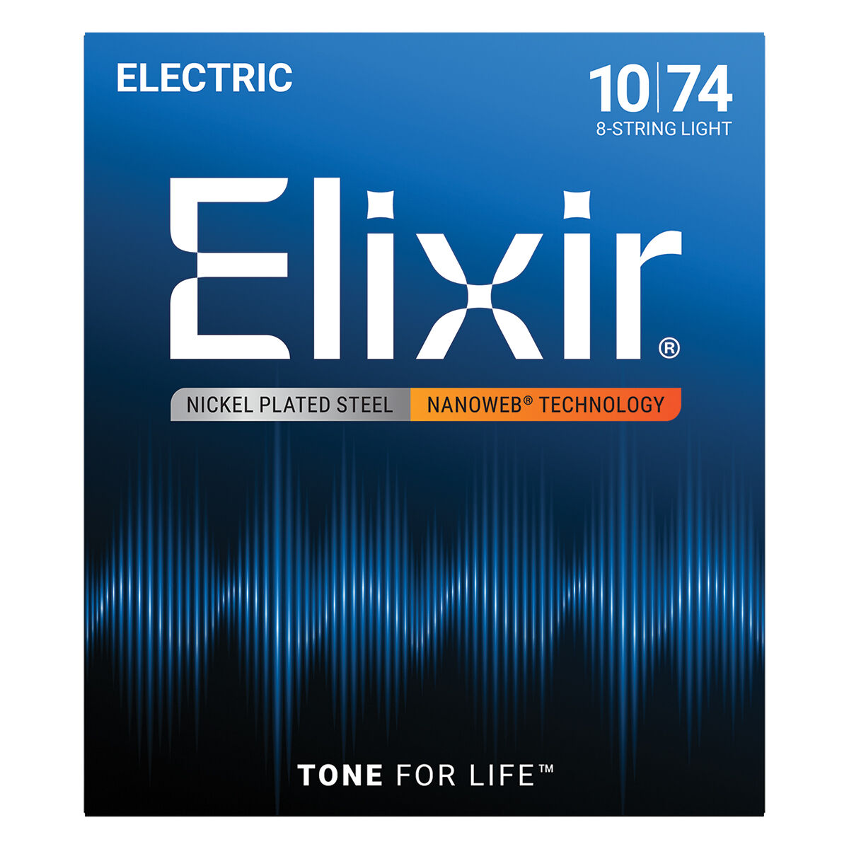 Elixir 12062 Nanoweb Electric 8 String Light 10-74