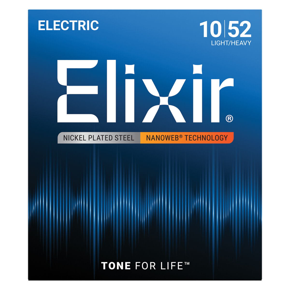 Elixir 12077 Nanoweb Electric  Light-Heavy 10-52