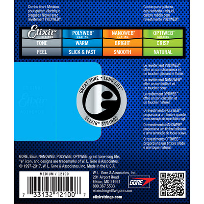 Elixir 12100 Polyweb Electric Medium 11-49