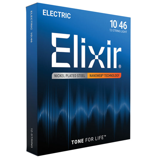 Elixir 12450 Nanoweb Electric 12 String Light 10-46