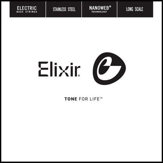 Elixir 13407 Nanoweb Single  Stainless Steel Bass .105