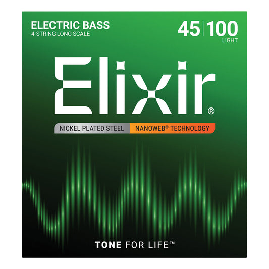 Elixir 14052 Nanoweb Bass  Light 45-100