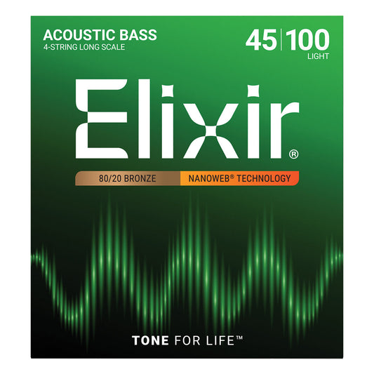 Elixir 14502 Nanoweb Acoustic tic Bass LIGH T 45-100