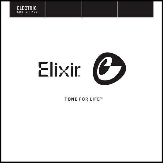 Elixir 15431 Nanoweb Nickel Plated Steel Single Bass .130 Extra Long