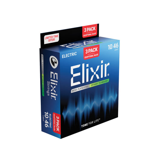 Elixir Optiweb Electric 10-46 3 Pack Light [E16572]