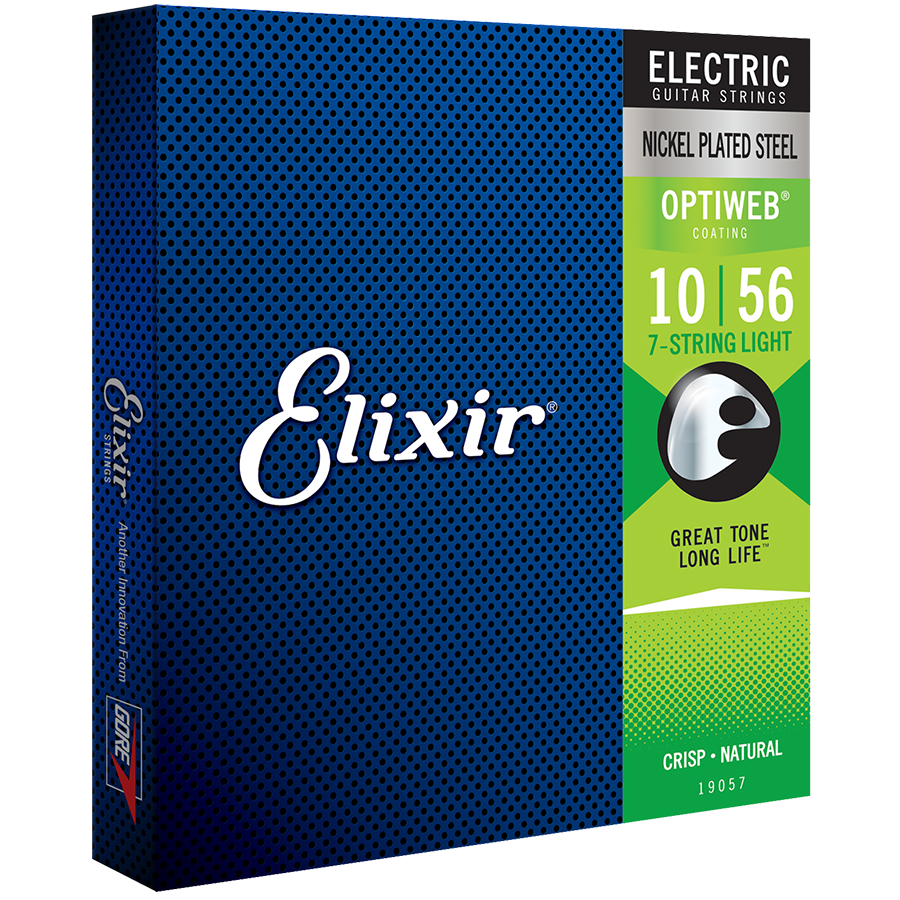Elixir 19057 Optiweb 7-String Electric Light 10-56