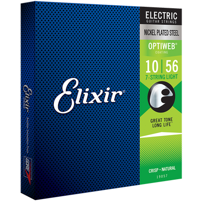 Elixir 19057 Optiweb 7-String Electric Light 10-56