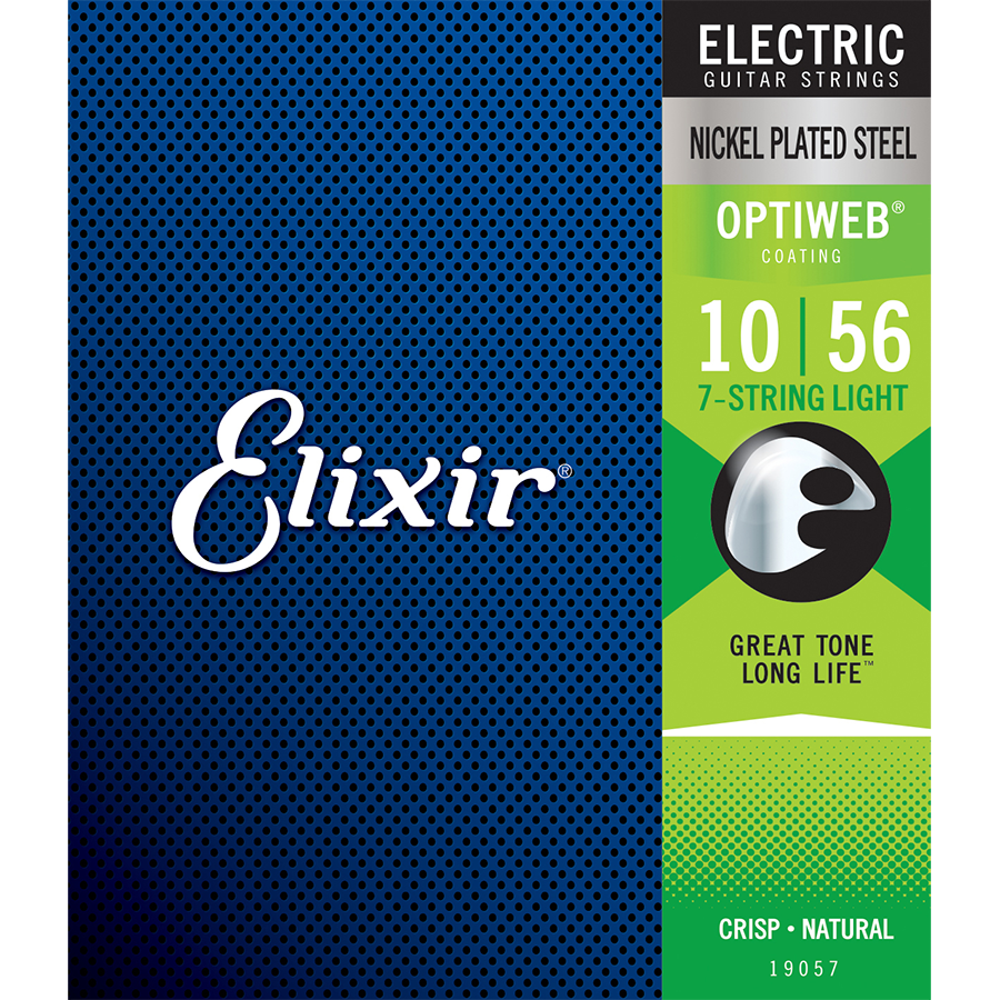 Elixir 19057 Optiweb 7-String Electric Light 10-56