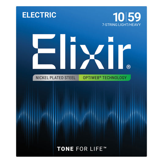 Elixir 19074 Optiweb 7-String Electric Light/Heavy 10-59