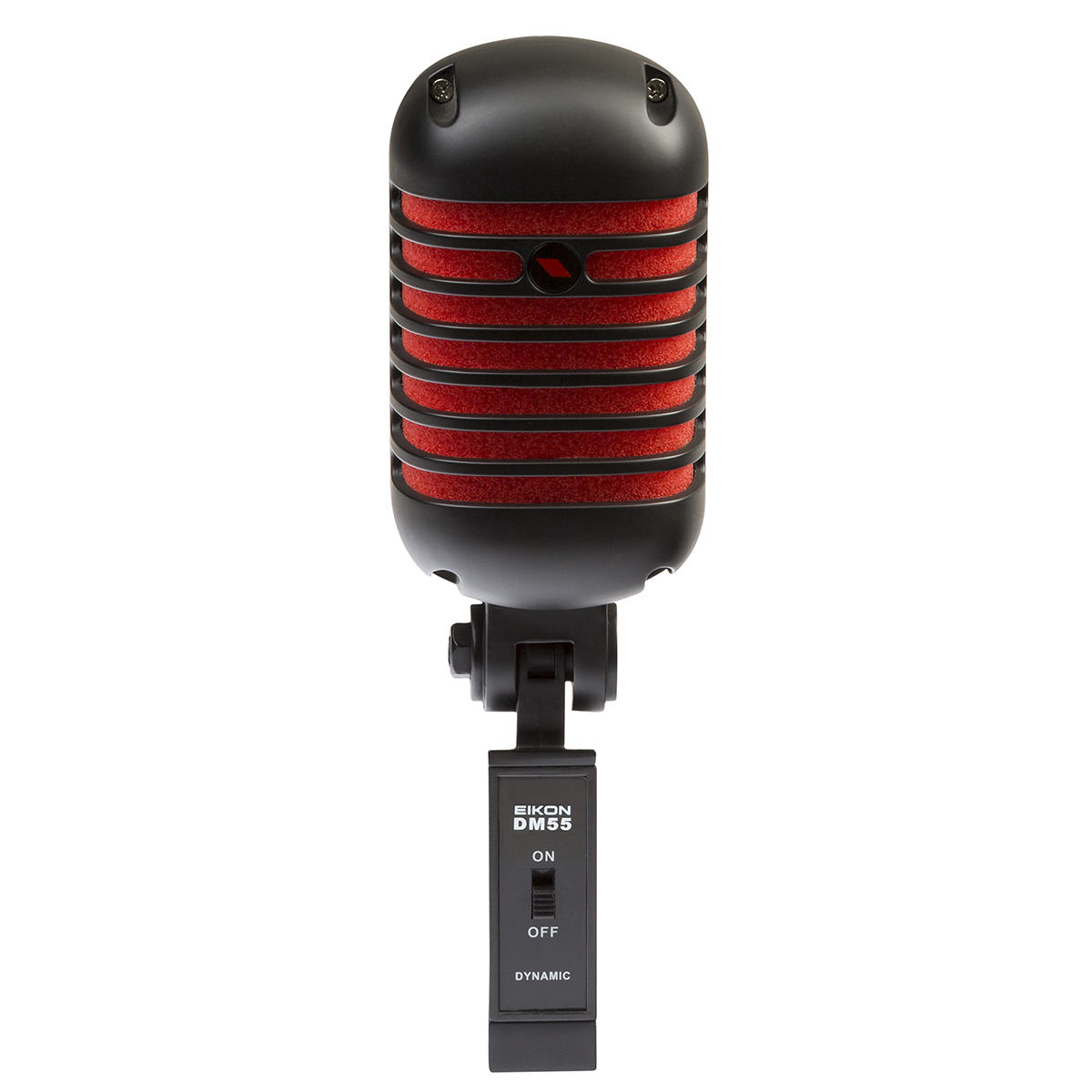 Eikon DM55V2RDBK “Vintage” Professional Vocal Dynamic Microphone Satin Black & Red
